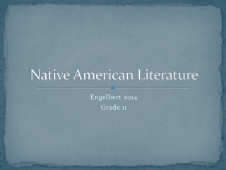 Native American Literature