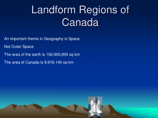 Landform Regions of Canada