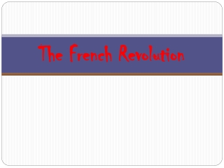 The French Revolution