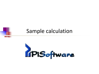 Sample calculation