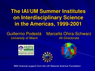 Guillermo Podestá University of Miami