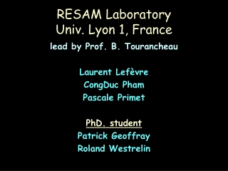 RESAM Laboratory Univ. Lyon 1, France