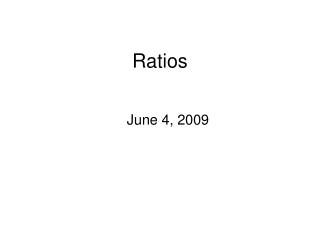 Ratios