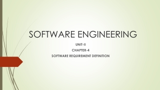 SOFTWARE ENGINEERING