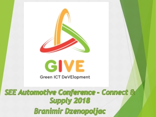 SEE Automotive Conference – Connect  &amp; Supply 2018 Branimir Dzenopoljac