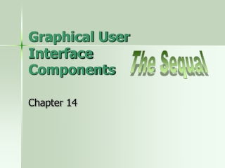 Graphical User  Interface  Components