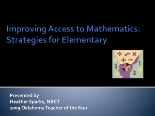 Improving Access to Mathematics:  Strategies for Elementary