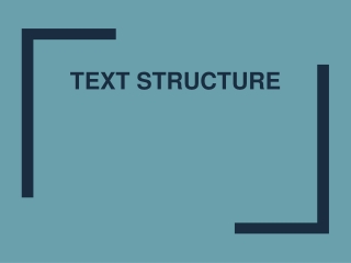 Text Structure