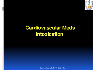 Cardiovascular Meds Intoxication