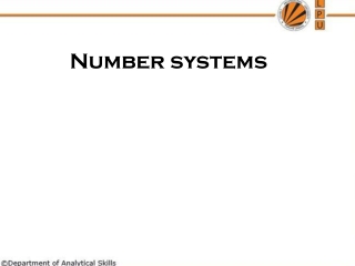 Number systems