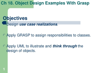 Ch 18. Object Design Examples With Grasp