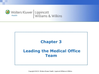Chapter 3  Leading the Medical Office Team