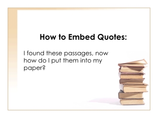How to Embed Quotes: