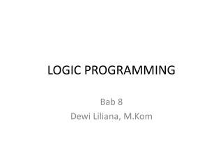 LOGIC PROGRAMMING