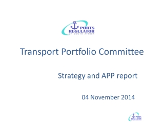 Transport Portfolio Committee