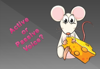 Active  or Passive Voice ?