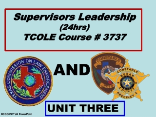 BCCO PCT #4 PowerPoint