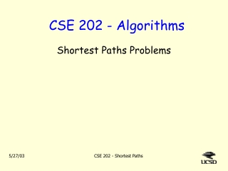 CSE 202 - Algorithms