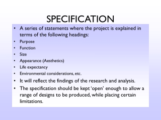 SPECIFICATION