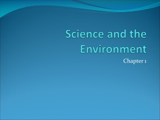 Science and the Environment