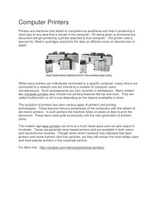 Computer Printers