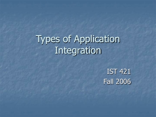 Types of Application Integration