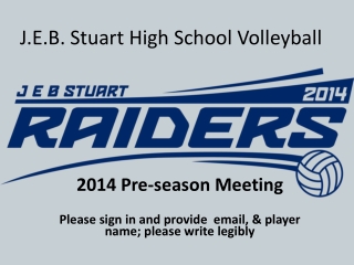 J.E.B. Stuart High School Volleyball