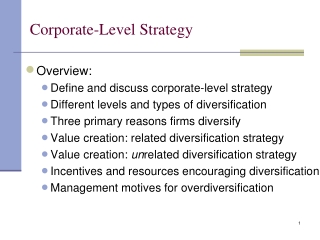 Corporate-Level Strategy