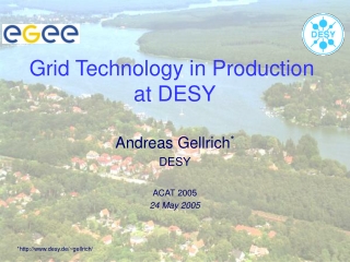 Grid Technology in Production  at DESY