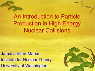 An Introduction to Particle Production in High Energy Nuclear Collisions