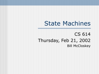 State Machines