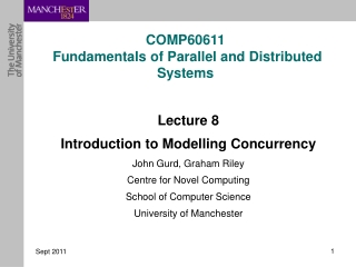 COMP60611 Fundamentals of Parallel and Distributed Systems