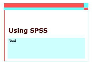 Using SPSS