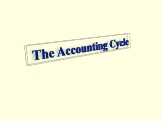 The Accounting Cycle