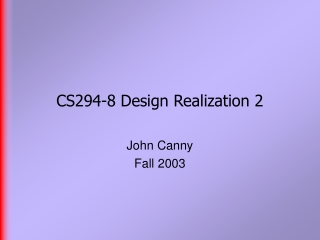 CS294-8 Design Realization 2