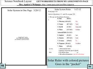 Solar System Ruler       3-27-12