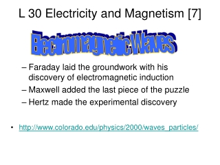 L 30 Electricity and Magnetism [7]