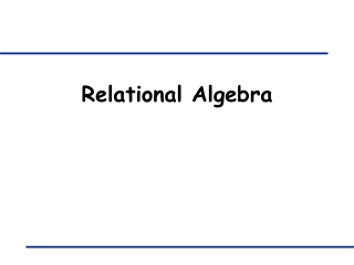 Relational Algebra