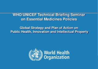 Commission on Intellectual Property Rights, Innovation and Public Health