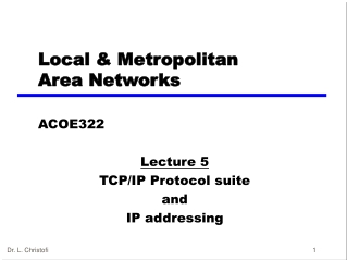 Local  &amp;  Metropolitan  Area Networks