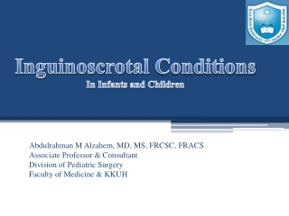 Abdulrahman M Alzahem, MD, MS, FRCSC, FRACS Associate Professor &amp; Consultant