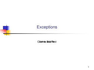 Exceptions