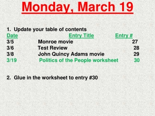 Monday, March 19