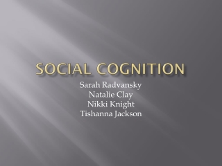 Social Cognition