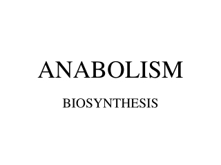 ANABOLISM