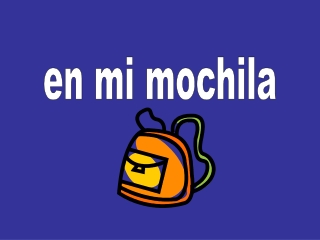 en mi mochila