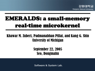 EMERALDS: a small-memory real-time microkernel