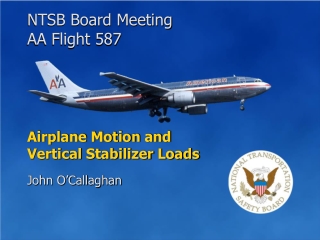 Airplane Motion and  Vertical Stabilizer Loads