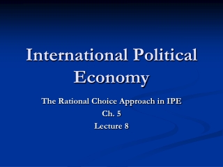 International Political Economy