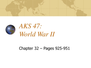 AKS 47: World War II